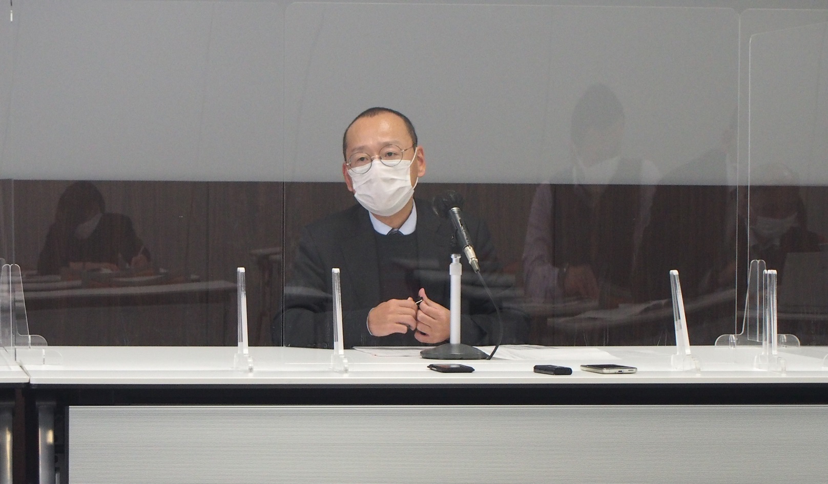 決算概要を説明する水野秀樹執行役員経営企画部長(2月9日、名古屋証券取引所) 決算概要を説明する水野秀樹執行役員経営企画部長(2月9日、名古屋証券取引所)