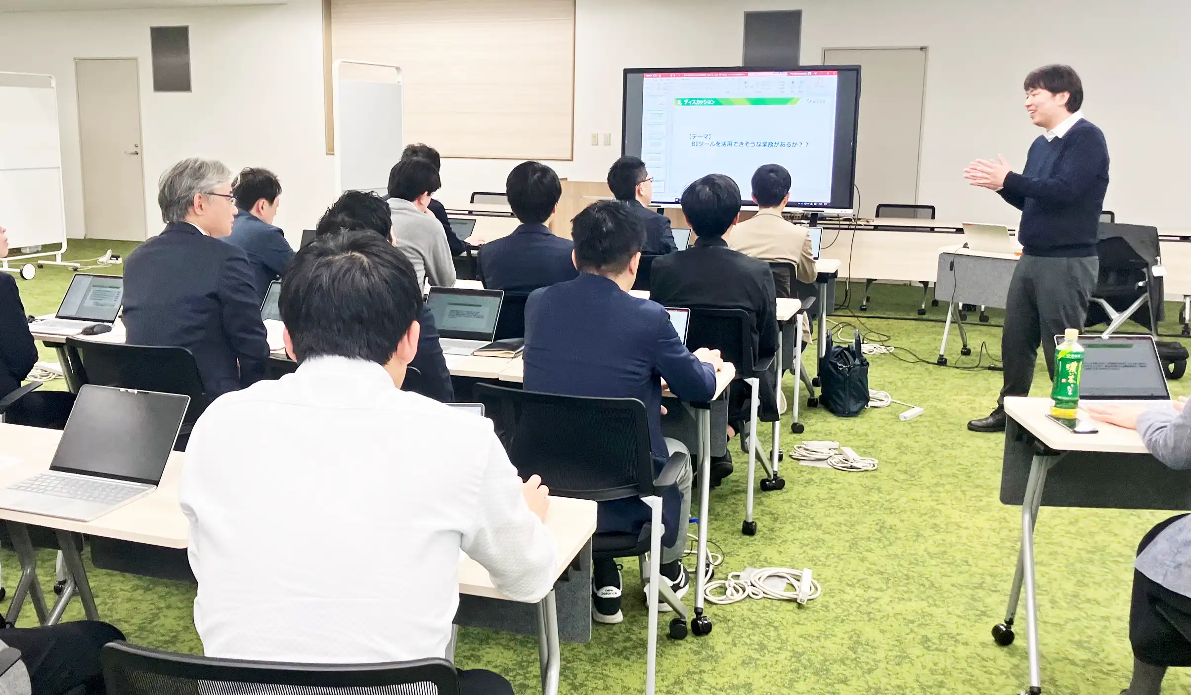 デジタルサミットには本部役職員130人が参加した（3月13日、MIRAI Campus）