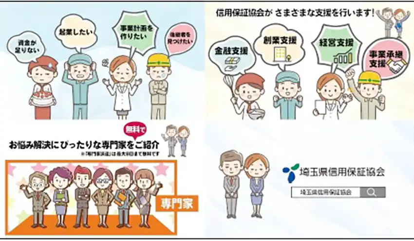 埼玉りそな銀、埼玉県信金、飯能信金の全店のデジタルサイネージ放映している協会のアニメCM