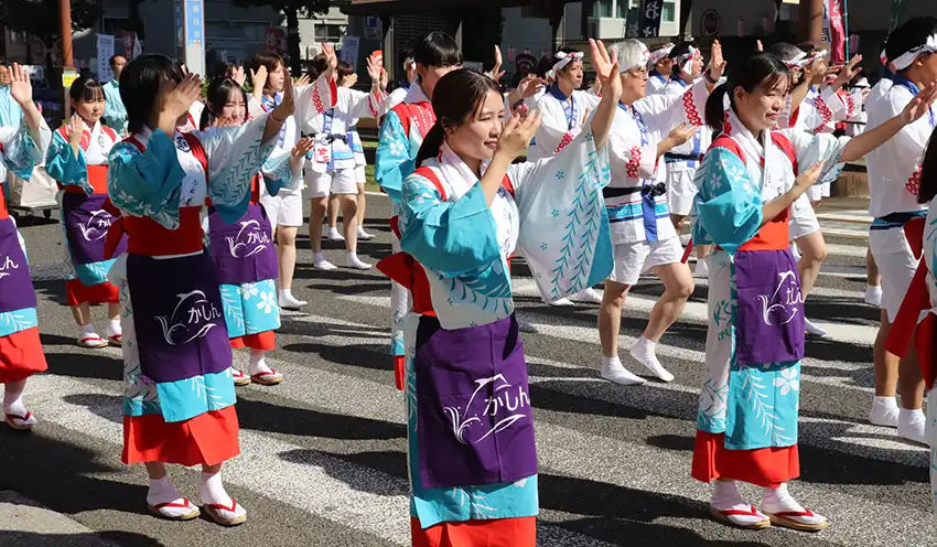 市内店舗の職員を中心に参加者を募った鹿児島信金（11月3日、鹿児島市）